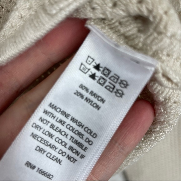 Revolve House of Harlow cream sweater top medium - Picture 3 of 6